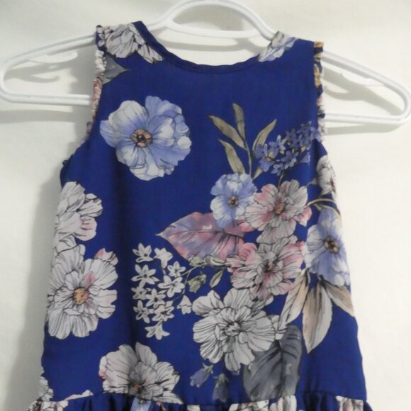 AVA & YELLY | size 6 | Sheer Sleeveless Floral Dress | Tie Back | Lined - Picture 6 of 16